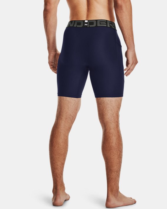 Men's HeatGear® Armour Compression Shorts, Navy, pdpMainDesktop image number 1